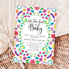 Låt oss Taco Bout Baby Fiesta Mexican Baby Shower Inbjudningar