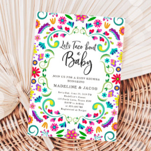 Låt oss Taco Bout Baby Fiesta Mexican Baby Shower Inbjudningar