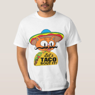 Låt oss Taco Bout! Funny Taco Pun T-Shirt