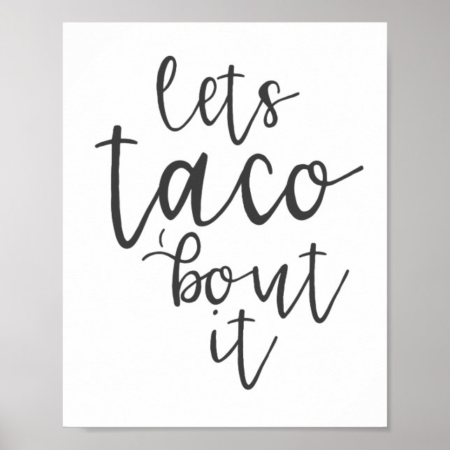 Låt oss Taco Bout it Poster (Framsidan)