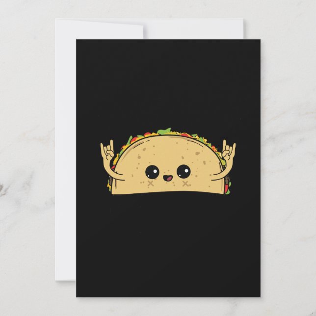 Låt oss Taco Bout it Taco Pun Cute Taco Spara Datumet (Framsida)