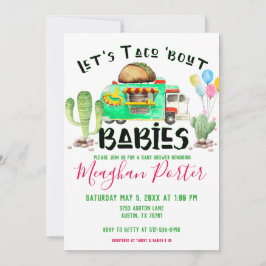 Låt oss Taco Bout Spädbarn Baby Shower Inbjudningar