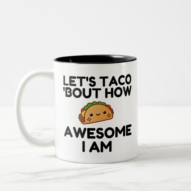 Låt oss Taco"Bout Två-Tonad Mugg (Vänster)