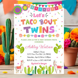 Låt oss taco 'bout tvillingar Baby Shower-inbjudan Inbjudningar