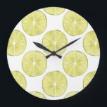 Låt oss Taco om det| Lime Mönster Stor Klocka<br><div class="desc">Njut av det här färska kreativet kalk mönster på en produkt eller en wallart-biet för att förbättra och utöka världen runt dig.Artist: Grace Popp</div>