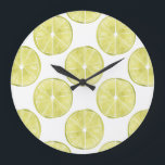 Låt oss Taco om det| Lime Mönster Stor Klocka<br><div class="desc">Njut av det här färska kreativet kalk mönster på en produkt eller en wallart-biet för att förbättra och utöka världen runt dig.Artist: Grace Popp</div>