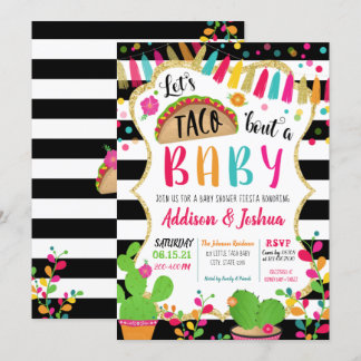 Låt oss Taco om en inbjudan till babyvisningsprogr