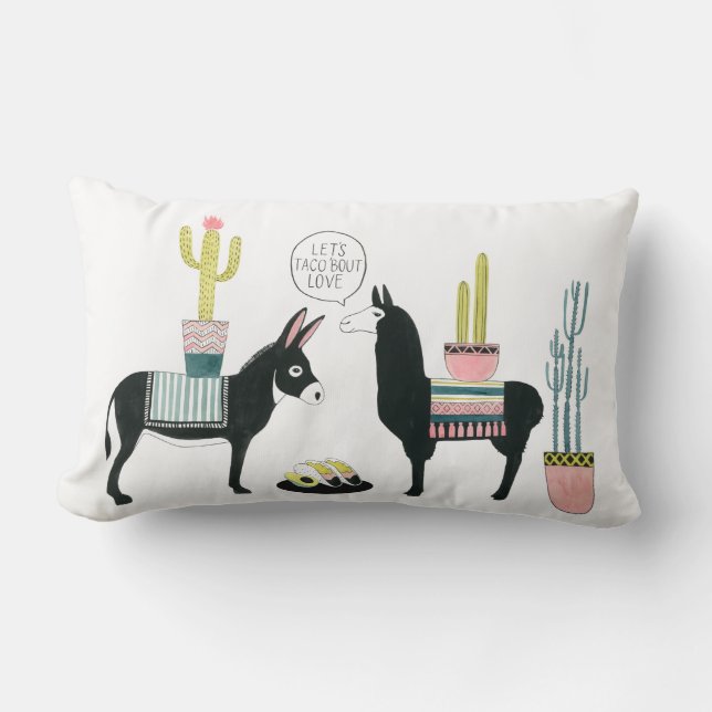 Låt oss Taco Om Kärlek Lumbarkudde (Framsida)