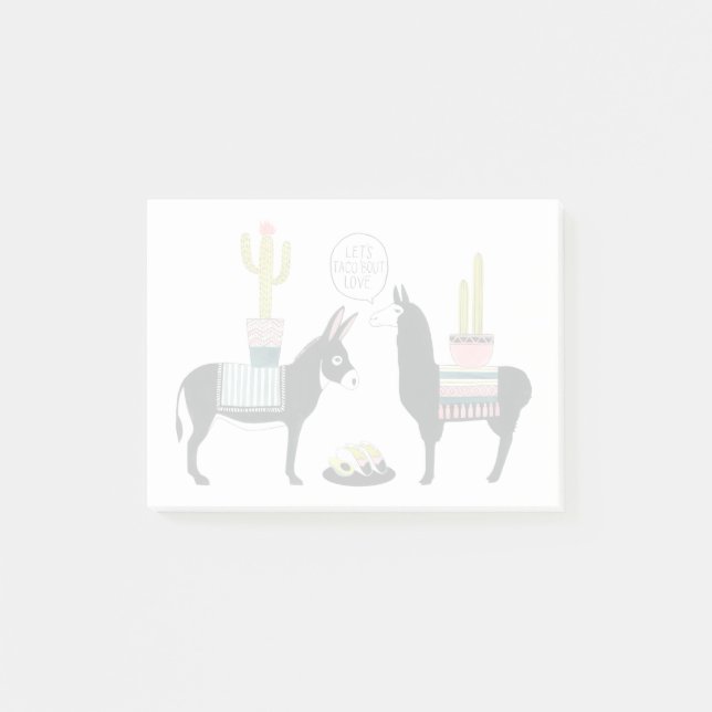 Låt oss Taco Om Kärlek Post-it Block (Framsida)