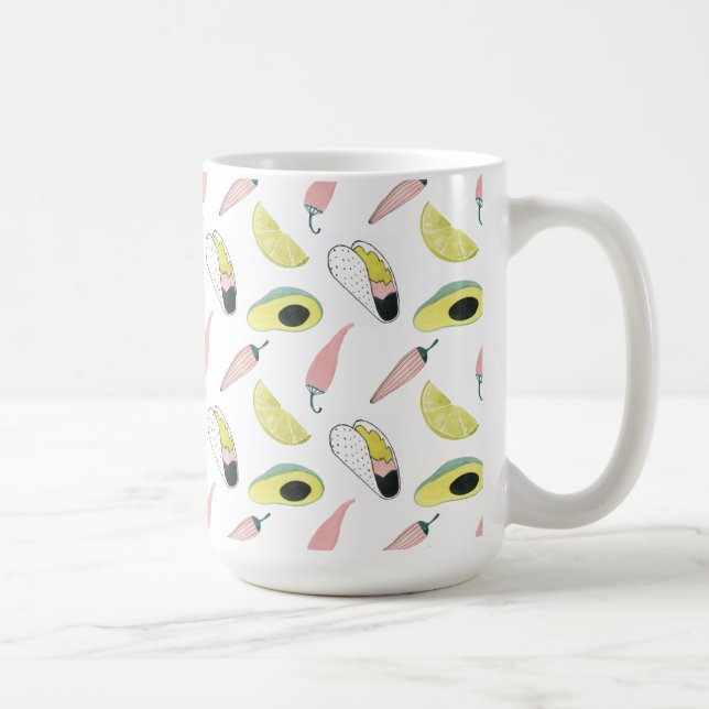 Låt oss Taco Om Kärlek | Taco Inslag Circle Kaffemugg (Höger)