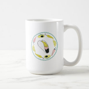 Låt oss Taco om Kärlek Taco Inslag Circle Kaffemugg