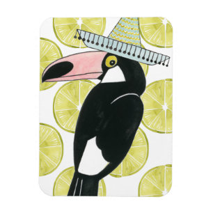 Låt oss Taco om Kärlek Toucan Sombrero Magnet