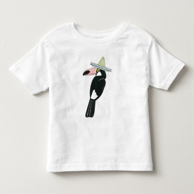 Låt oss Taco Om Kärlek | Toucan Sombrero T Shirt (Framsida)