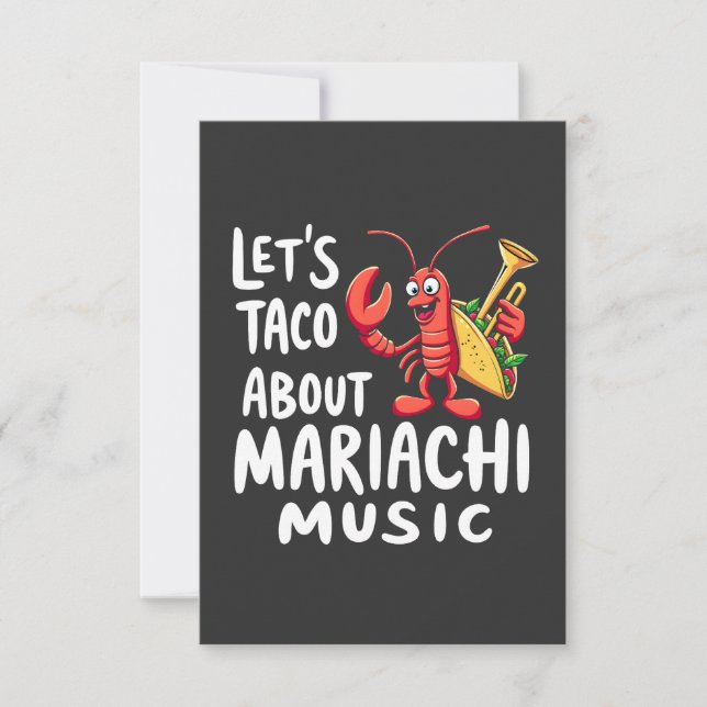 Låt oss Taco om Mariachi Music: Lobster Lobster Spara Datumet (Framsida)
