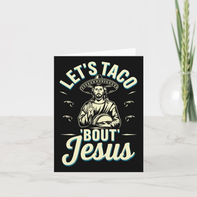 Låt oss taco prata om Jesus  Kort (Framsida)