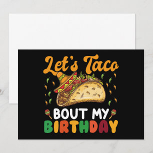 Låt oss taco prata om min födelsedag Cinco De Mayo Inbjudningar