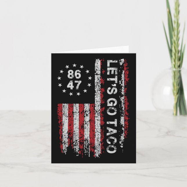 Låt oss Taco Us Flagga Women Kort (Framsida)