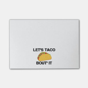 Låt oss Tacoanfallen det Post-it Block