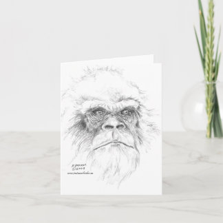 Låt oss tala Bigfoot hälsningkort Kort
