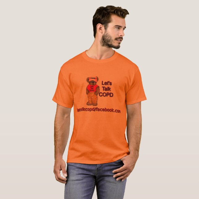 Låt oss tala COPD Tee Shirt (Hel framsida)