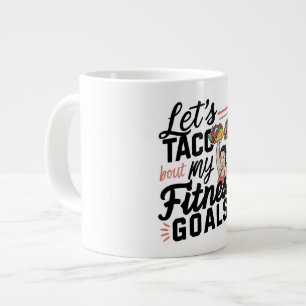 Låt oss tala klarspråk om min Fitness Goals Funny- Jumbo Mugg