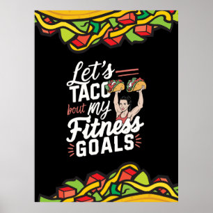 Låt oss tala klarspråk om min Fitness Goals Funny- Poster