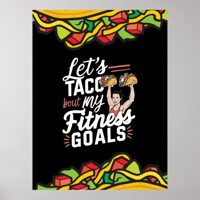 Låt oss tala klarspråk om min Fitness Goals Funny- Poster (Framsidan)