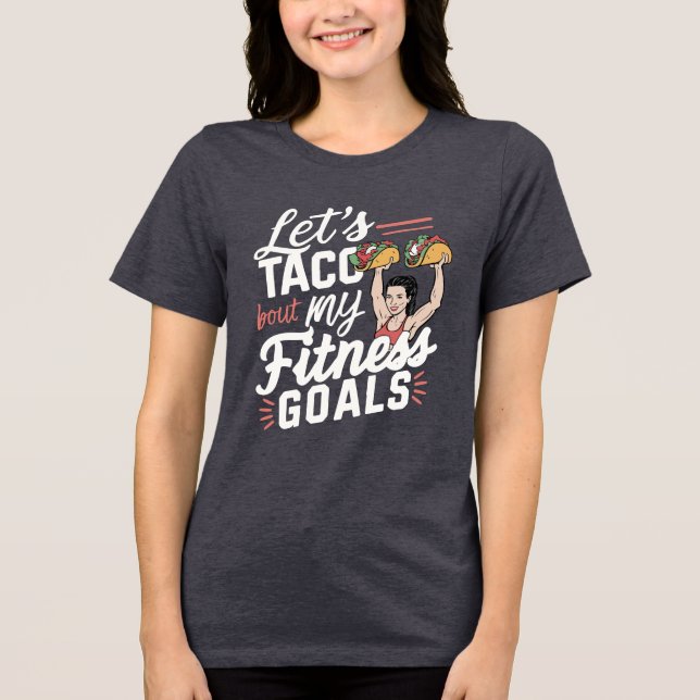 Låt oss tala klarspråk om min Fitness Goals Funny- T Shirt (Framsida)