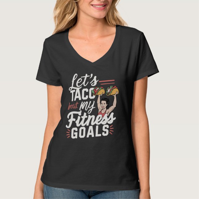 Låt oss tala klarspråk om min Fitness Goals Funny- T Shirt (Framsida)