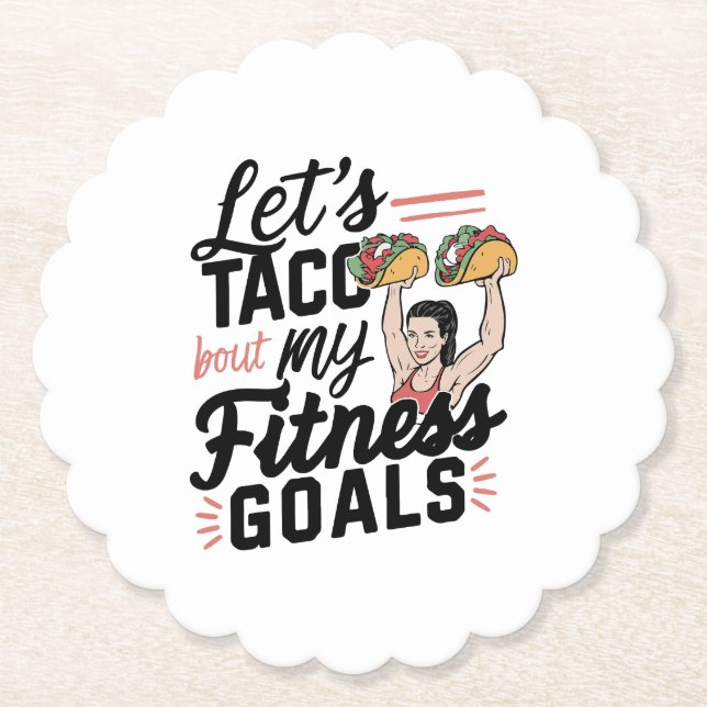 Låt oss tala klarspråk om min Fitness Goals Funny- Underlägg Papper (Framsida)