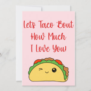 Låt oss tala med Taco "Bout Hur mycket jag Kärleka Julkort
