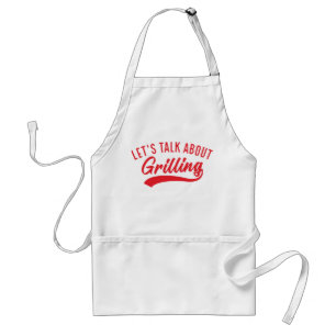 Låt oss tala om grillning förkläde