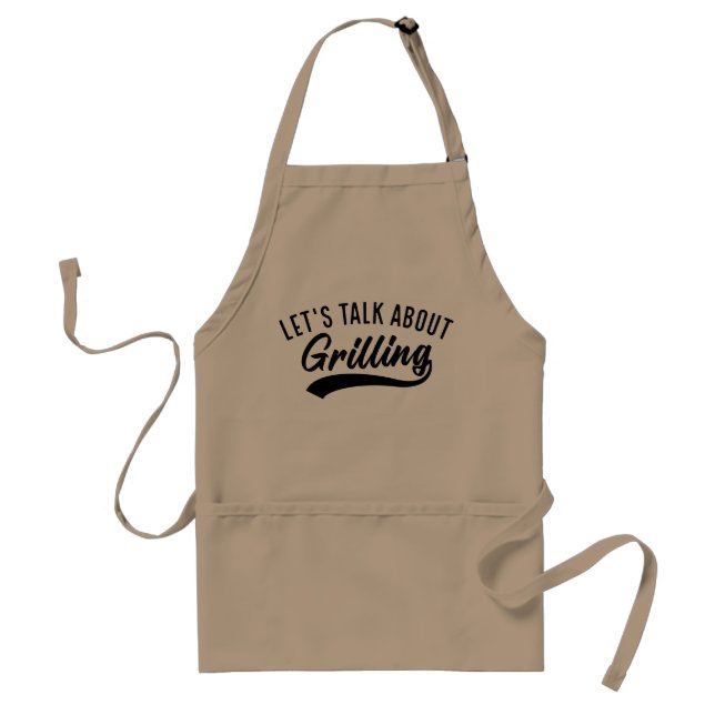 Låt oss tala om grillning förkläde (Framsidan)