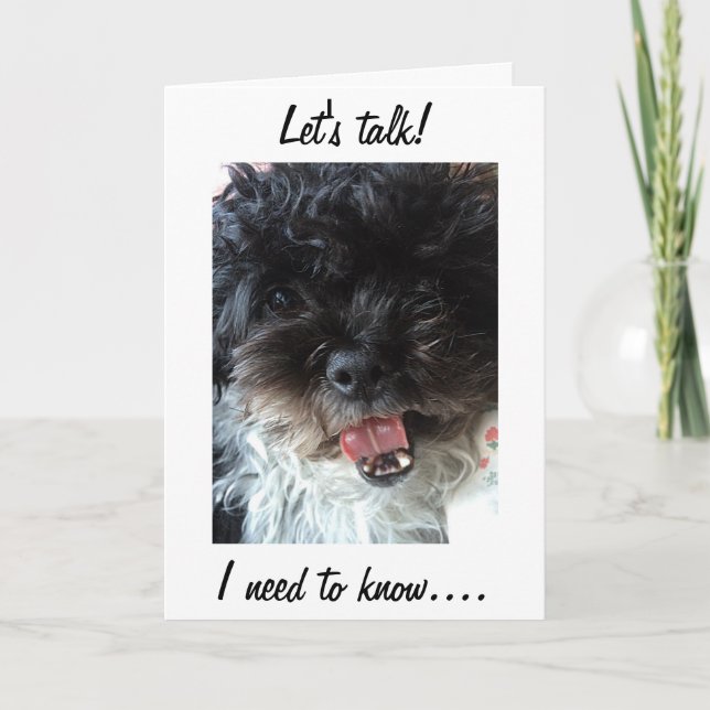 "LÅT OSS TALA TWIN" ÄR DET VERKLIGEN DIN BIRTHDAG? KORT (Framsida)