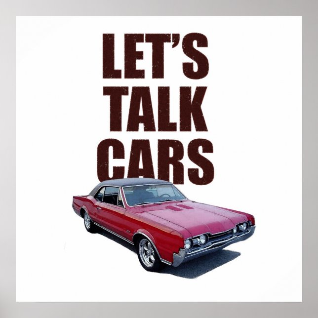 Låt oss Talk Cars 442 poster. Poster (Framsidan)