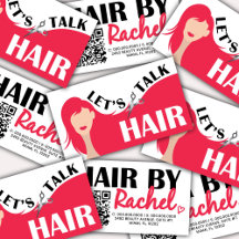 Låt oss Talk Hair Rosa Model Hair Salon QR-kod