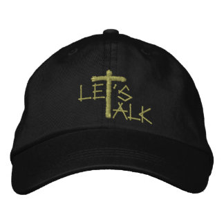 Låt oss Talk (Jesus) Broderad Keps