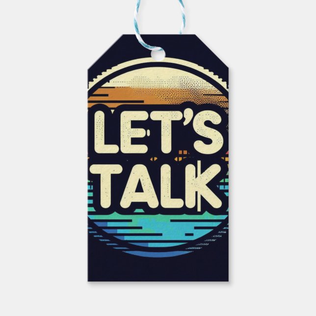 Låt oss Talk Presentetikett (Framsidan)