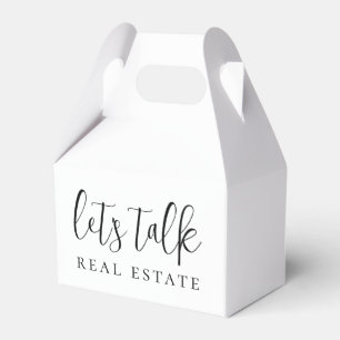 Låt oss Talk Real Gods Open House Realty Presentaskar