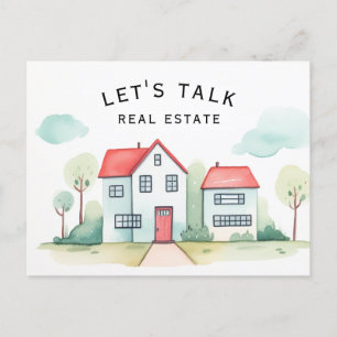 Låt oss Talk Real Gods-PR Realty Vykort