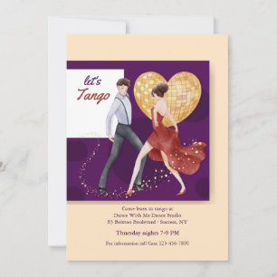 Låt oss Tango Inbjudningar