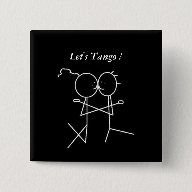 Låt oss tango ! knapp (Framsida)