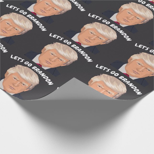 LÅT OSS TILLFÄLLEN GO BRANDON DONALD TRUMP PRESENTPAPPER (Hörn)
