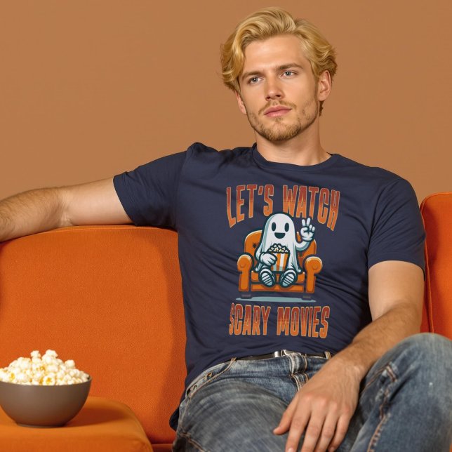 Låt oss titta på Scary Movies Ghost Halloween Shir T Shirt (Let’s Watch Scary Movies Ghost Halloween Shirt.)