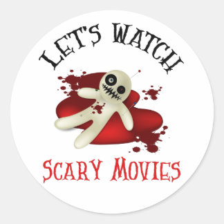 Låt oss titta på scary Movies, skräckfilm besökt Runt Klistermärke