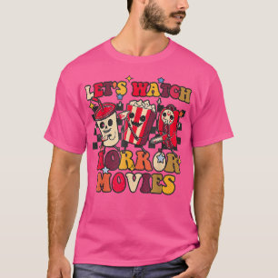 Låt oss titta på skräckfilmer roligt halloween Mid T Shirt