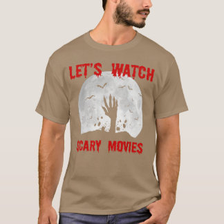 Låt oss titta på skräckfilmer Scream Horror vintag T Shirt