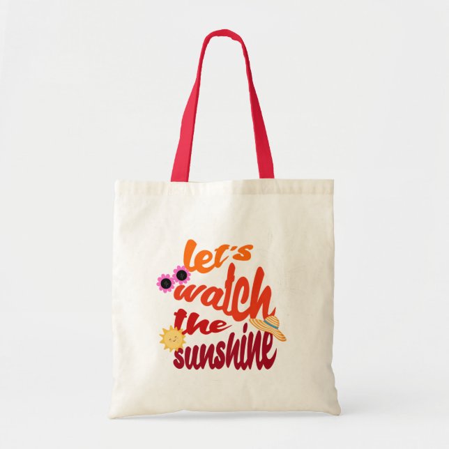 Låt oss titta på Sunshine Tote Bag Tygkasse (Framsidan)