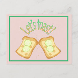 Låt oss toast vykort