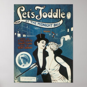 Låt oss Toddle vid Midnight Boll Poster
